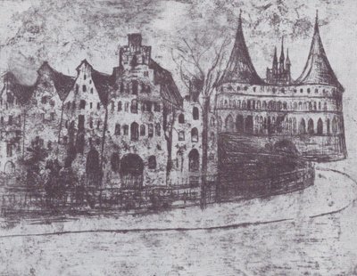 Lübeck by Edvard Munch